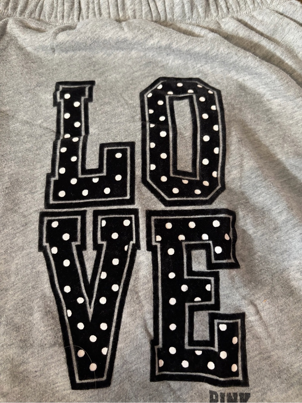 VINTAGE PINK Victoria's Secret Gray 'LOVE PINK 86' Matching Set - Picture 5 of 6